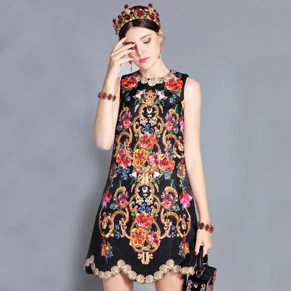Violet Runway Dresses & Skirts - Black Bead Embroidered Christmas Party Dress